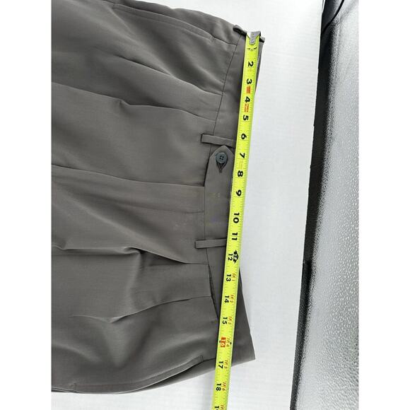 Luciano Barbera Men’s Pants Sz 34x30 100% Wool Cuffed Trousers Italy Pleated - Picture 7 of 9